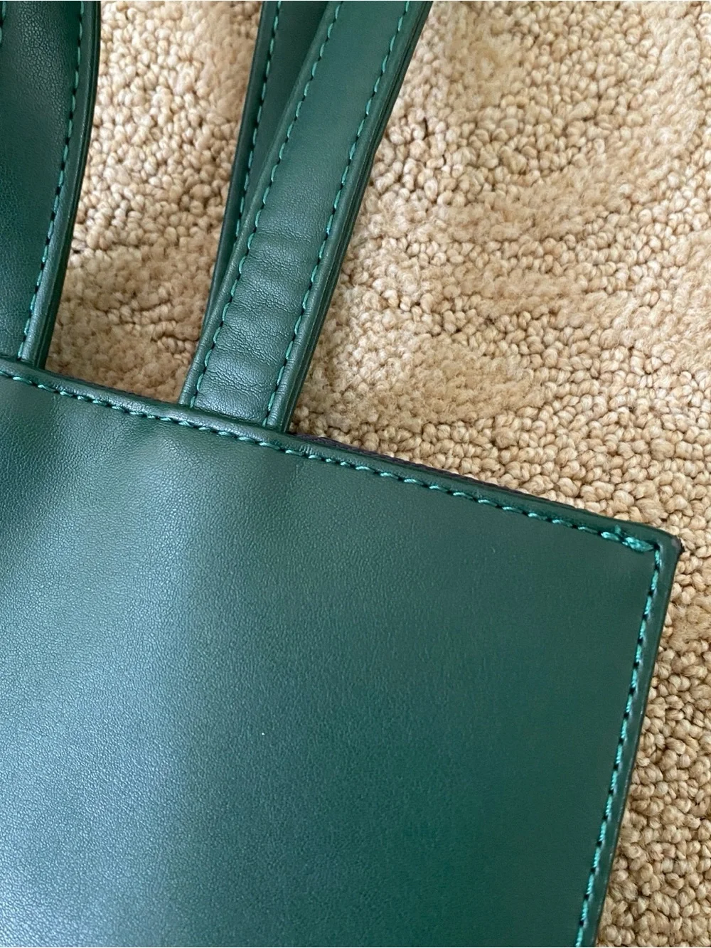 Telfar Medium Shopping Bag Dark Olive Vegan Leather Tote Crossbody